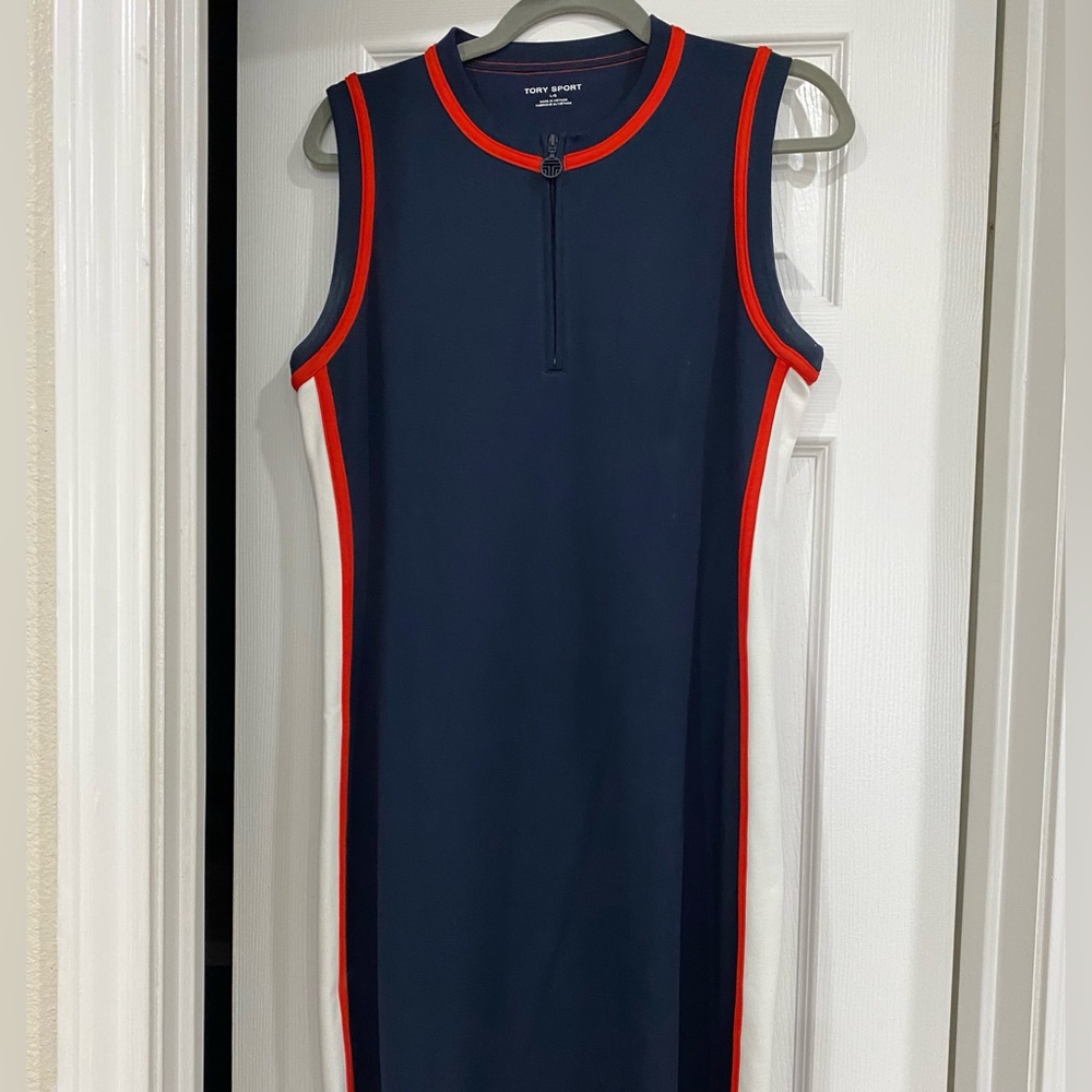 Tory Burch Long Sport Dress Blue